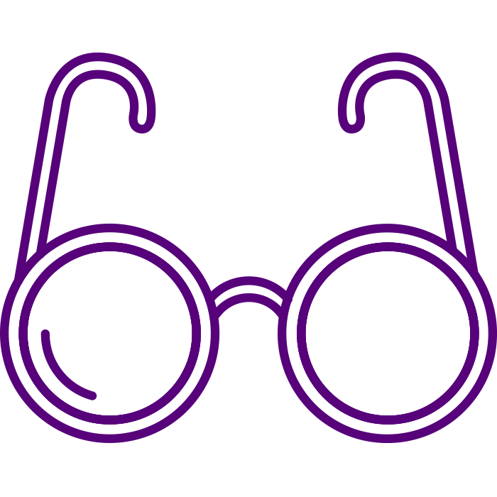 seniors icon of glasses